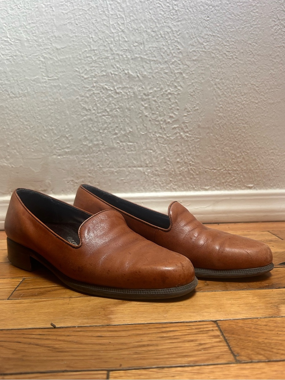 Men's Leather Slip-On Loafers in Tan